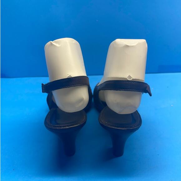 Trendsetter Brown Mary Jane Slip on Heels Sandals Women Sz 7 M - Picture 3 of 10